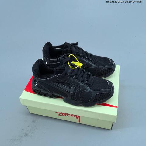 Nike Stussy x Air Zoom Spiridon Cage 2 Beige Black White EU 36-45 Sneaker - Unisex (BS-60210)