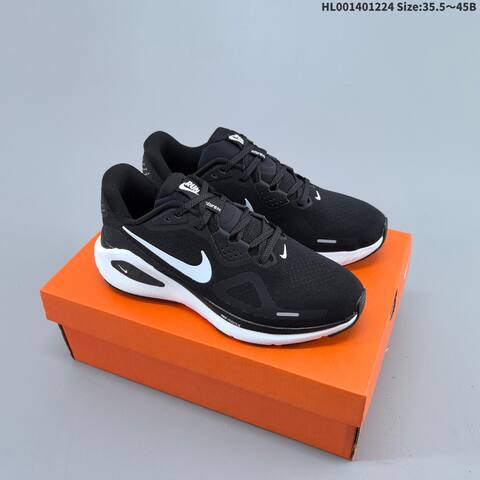 Nike Zoom Structure 26 White Black Red Grey EU 35 5-45 Running Shoe - Unisex (BS-62474)