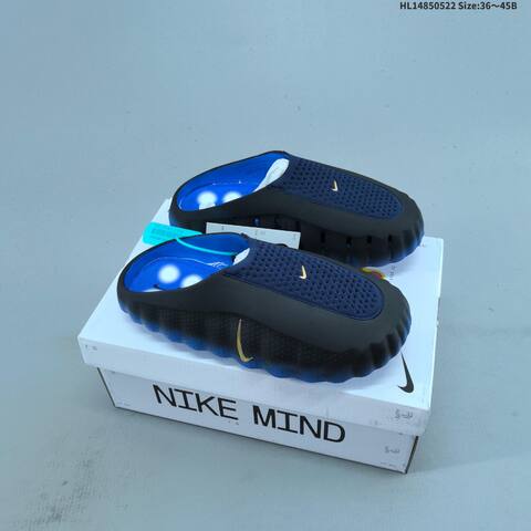 Nike Mind 001 Dark Green Teal Silver Yellow EU 36-45 Slides - Unisex (BS-60214)