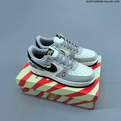 Nike Air Force 1 07 LV8 White Black Gold EU 36-45 Sneaker - Unisex (BS-60852)