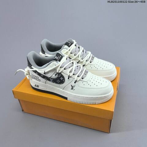 Nike Air Force 1 07 LV8 Grey Blue White EU 36-45 Sneaker - Unisex (BS-61839)