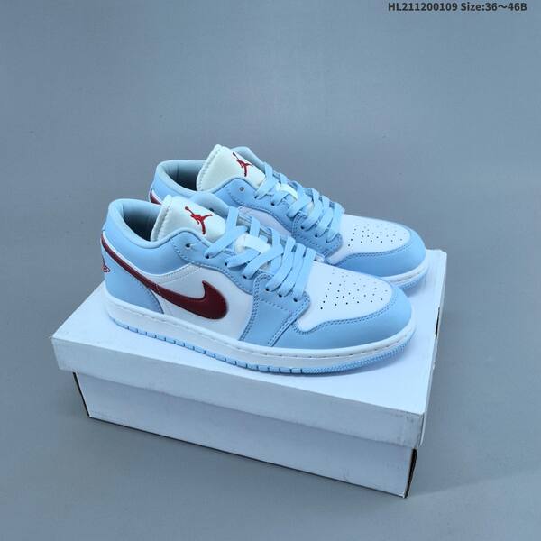 Jordan Air Jordan 1 Low white blue navy 36~46B basketball
