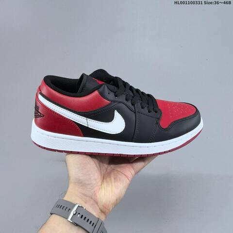 Air Jordan 1 Low Alternate Bred Toe AIR JORDAN 1 Aj1 Lifestyle (BS-66383)