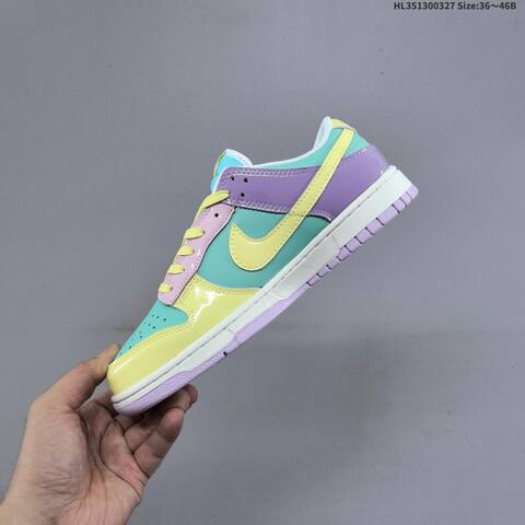 Nike SB Dunk Low Teal Yellow Purple Pink White EU 36-46 Skate Shoe - Unisex (BS-61089)