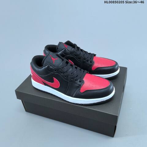Air Jordan 1 Low Bred AIR JORDAN 1 Aj1 Lifestyle (BS-66693)