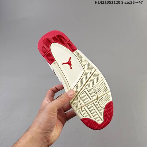 Air Jordan 4 Retro Sierra Red WMNS AIR JORDAN 4 Aj4 Lifestyle (BS-67765)