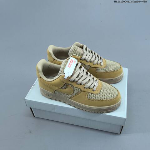 Nike Air Force 1 07 Wheat Beige Light Tan EU 36-45 Sneaker - Unisex (BS-60590)