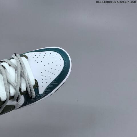 Nike SB Dunk Low Pro White Dark Green Teal Grey EU 39-46 Skate Shoe - Unisex (BS-62233)
