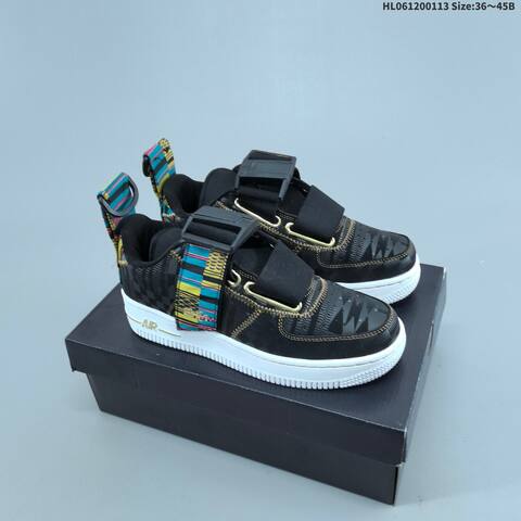 Nike Air Force 1 Utility White Black Black Gum Brown EU 36-45 Sneaker - Unisex (BS-62010)