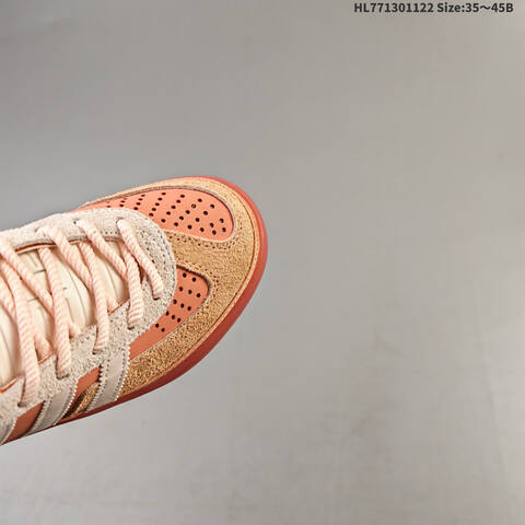 Adidas Bad Bunny x Gazelle Indoor Peach Cream Off White Pink EU 35-45 Skate Shoe - Unisex (BS-65528)