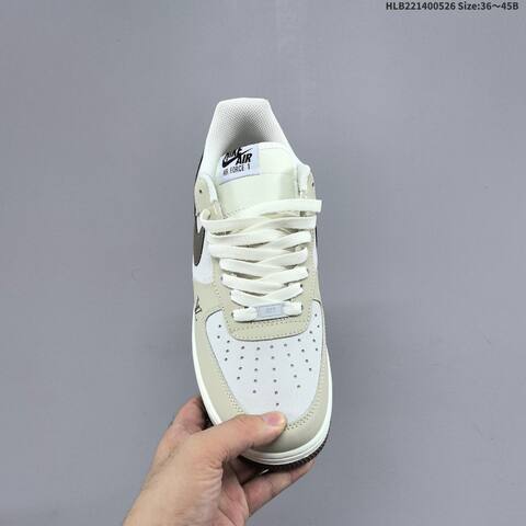 Nike Air Force 1 07 Beige White Brown Off White EU 36 45 Sneaker EU 36-45 - Unisex (BS-60117)