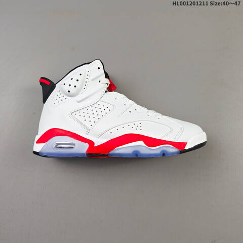 Air Jordan 6 Retro Infrared White AIR JORDAN 6 Aj6 Lifestyle (BS-67493)