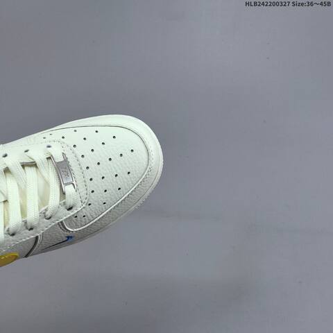 Nike Air Force 1 07 FZ1151-100 Off White Yellow Blue EU 36-45 Sneaker - Unisex (BS-61098)