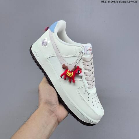 Nike Air Force 1 07 LV8 Sail Light Pink Light Blue Dark Brown EU 35 5-42 Sneaker - Unisex (BS-61610)