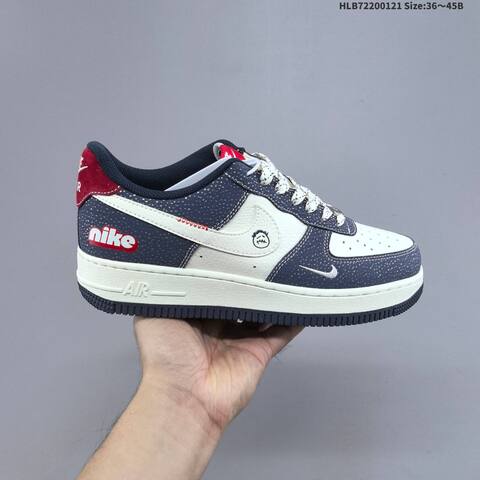 Nike Air Force 1 07 LV8 White Navy Red EU 36-45 Sneaker - Unisex (BS-61859)