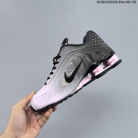 Nike Shox R4 Black Purple Teal EU 36-45 Running Shoe - Unisex (BS-62405)