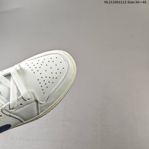 Air Jordan 1 Mid White Blue AIR JORDAN 1 Aj1 1 Swo Lifestyle (BS-67839)