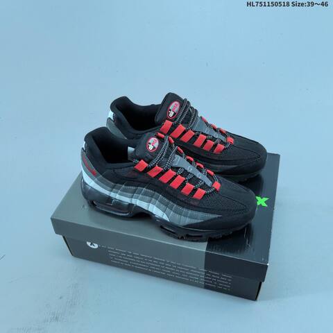 Nike Air Max 95 White Grey Black Orange EU 39-46 Running Shoe - Unisex (BS-60276)