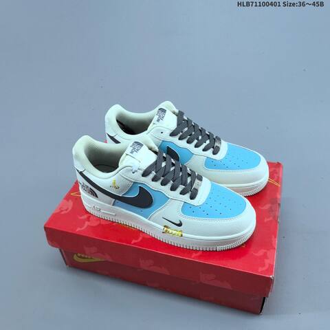 Nike Air Force 1 07 LV8 White Black Red Yellow EU 36-45 Sneaker - Unisex (BS-60987)