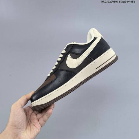 Nike Air Force 1 07 LV8 Black Brown Beige EU 36-45 Sneaker - Unisex (BS-62172)