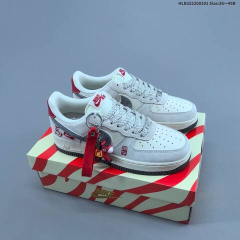 Nike Air Force 1 07 LV8 White Red Yellow Black EU 36-45 Sneaker - Unisex (BS-61605)