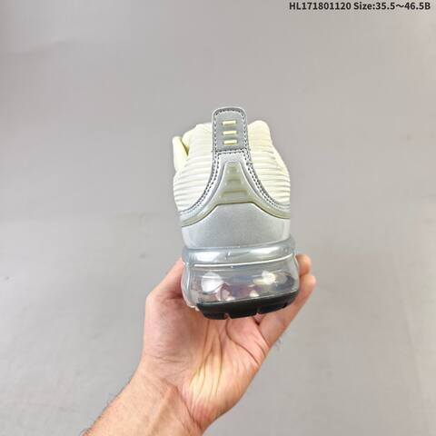 Nike Air Vapormax 360 Cream Silver Iridescent Clear EU 35 5-46 5 Running Shoe - Unisex (BS-63377)