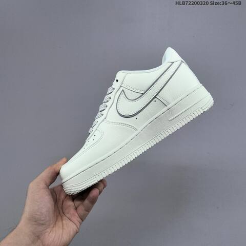 Nike Air Force 1 07 LV8 Off White Grey EU 36-45 Skate Shoe - Unisex (BS-61230)