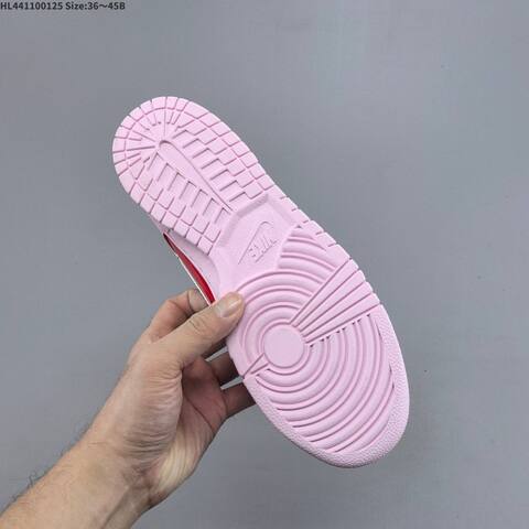 Nike Dunk Low Light Pink Red White EU 36-45 Skate Shoe - Unisex (BS-61766)