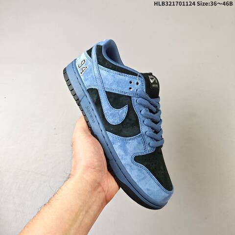 Nike SB Dunk Low Pro Blue Black Red EU 36-46 Skate Shoe - Unisex (BS-63135)