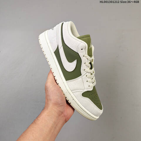 Air Jordan 1 Low Medium Olive AIR JORDAN 1 Aj1 Lifestyle (BS-67476)