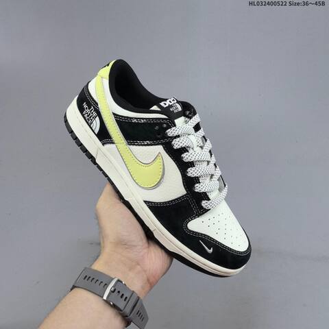 Nike Dunk SB Low Off White Black Pale Yellow EU 36-45 Skate Shoe - Unisex (BS-60221)