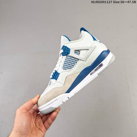 Air Jordan 4 Retro Military Blue 2024 AIR JORDAN 4 Aj4 Lifestyle (BS-67652)