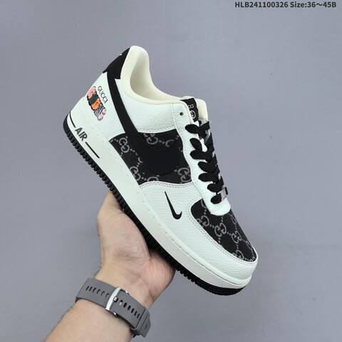 Nike Air Force 1 07 Low Off White Red Blue Black EU 36-45 Sneaker - Unisex (BS-61121)