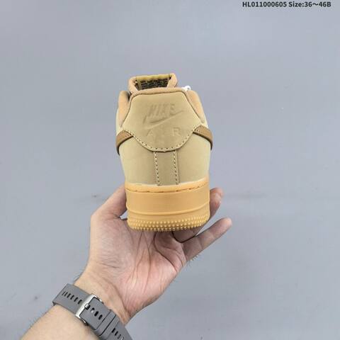 Nike Air Force 1 Low Wheat Tan Brown Gum EU 36-46 Sneaker - Unisex (BS-59973)