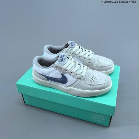 Nike SB Force 58 Light Grey White Purple Black EU 36-45 Skate Shoe - Unisex (BS-61900)