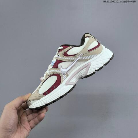 Nike V5 RNR White Beige Burgundy Brown Light Pink EU 36-45 Running Shoe - Unisex (BS-61599)