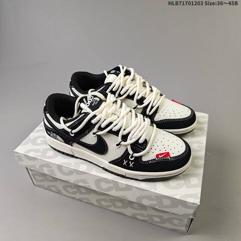 Nike Dunk SB Low Off White Light Gray Dark Gray Red EU 36-45 Skate Shoe - Unisex (BS-62857)