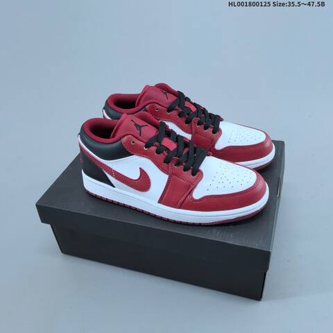 Air Jordan 1 Low Reverse Black Toe AIR JORDAN 1 Aj1 Lifestyle (BS-66842)