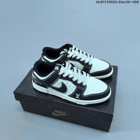 Nike Dunk SB Low Black White Brown EU 36-45 Skate Shoe - Unisex (BS-61018)