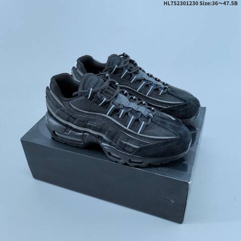 Nike Air Max 95 Black White Off White Grey EU 36-47 5 Sneaker - Unisex (BS-62330)