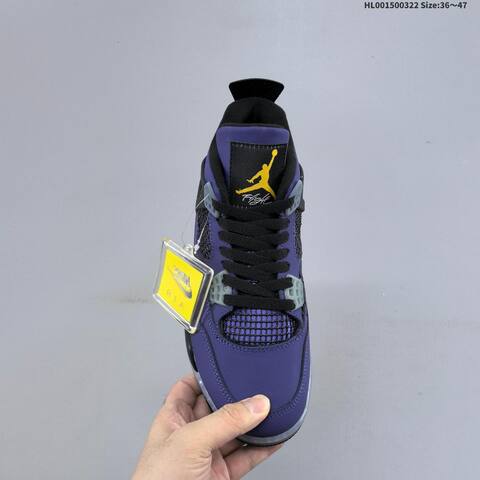 A Air Jordan 4 Retro OG Imperial Purple Replica AIR JORDAN 4 Aj4 Lifestyle (BS-66475)