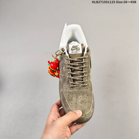 Nike Air Force 1 07 LV8 DY9867-103 Khaki Brown White EU 36-45 Sneaker - Unisex (BS-63104)