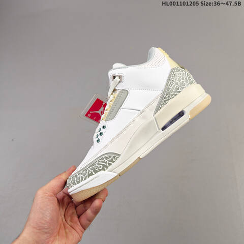 Air Jordan 3 Retro Craft Ivory AIR JORDAN 3 Aj3 Lifestyle (BS-67521)