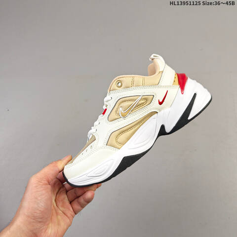 Nike M2K Tekno White Beige Gold Red EU 36-45 Sneaker - Unisex (BS-63090)