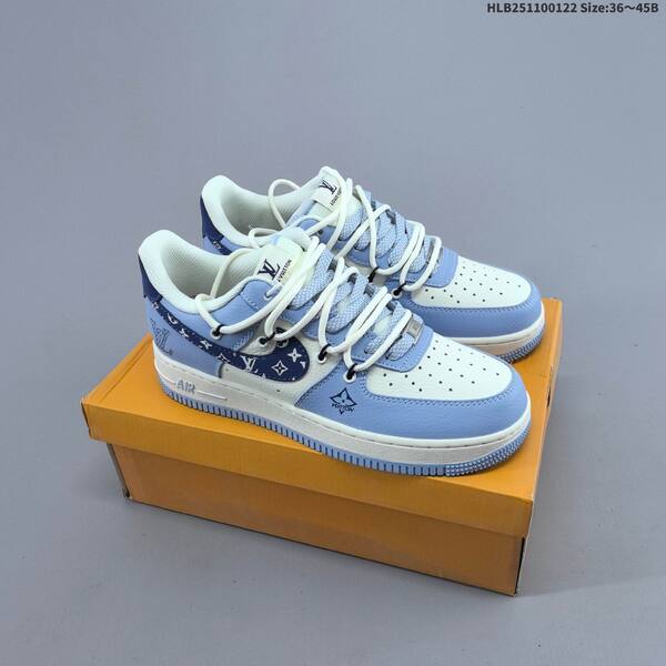 Nike Air Force 1 07 LV8 grey blue white EU 36-45 sneaker