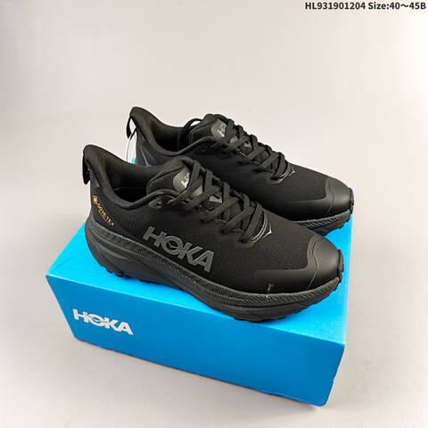 HOKA ONE ONE Challenger ATR 7 GTX Black Gum Brown EU 40-45 Trail Shoe Trail Running Sneakers - Men's (BS-69438)