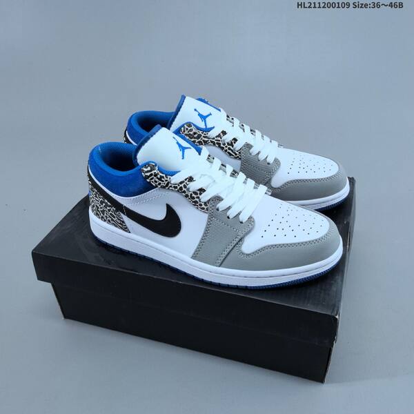Jordan Air Jordan 1 Low white blue navy 36~46B basketball