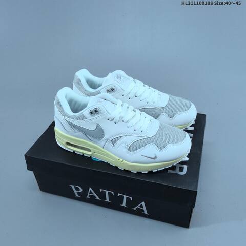 Nike Air Max 1 Patta Grey Brown Cream White EU 40-45 Sneaker - Men's (BS-62146)