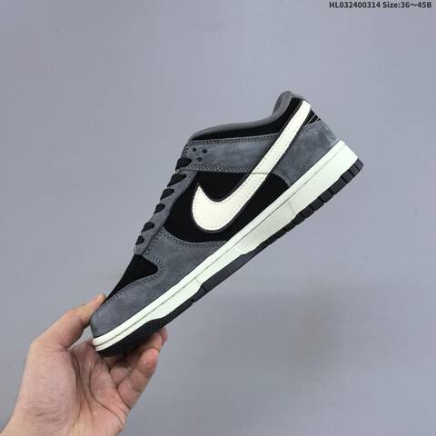 Nike SB Dunk Low Black Grey White Red EU 36-45 Skate Shoe - Unisex (BS-61313)