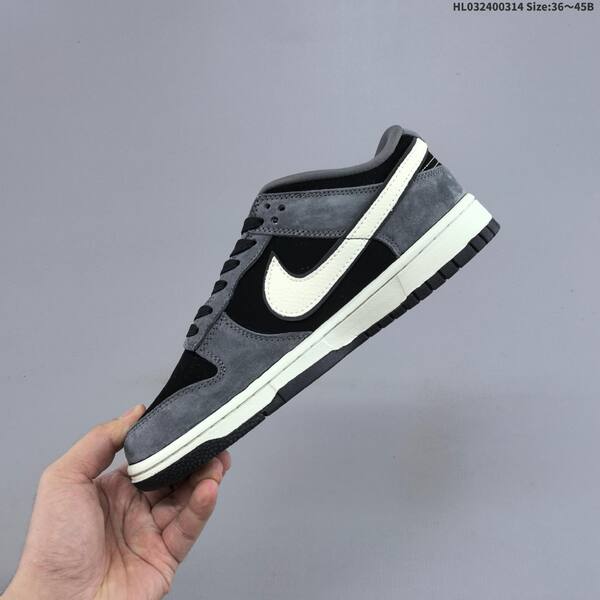 Nike SB Dunk Low black grey white red EU 36-45 skate shoe